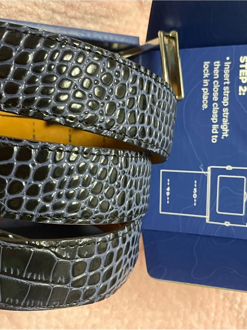 NWT Nexbelt Cayman Black & Blue Dress Belt 🖤💙